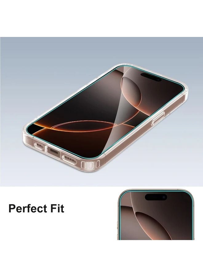 iPhone 15 Screen Protector Set 3 Pack Tempered Glass 9H Hardness Anti Scratch Case Friendly - Image 4